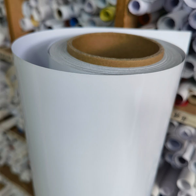 Printable removable vinyl polymeric calendered self adhesive print material
