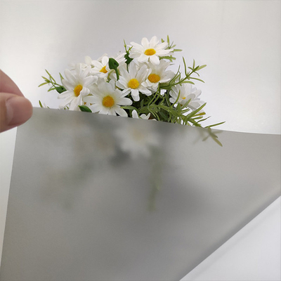 Grey Decorative Interior Frosted Window Film Glass PVC Waterproof