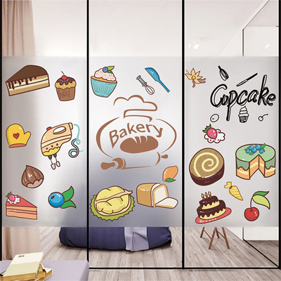 Digital Printing Vinyl Window Graphics Frosted Glass Window Film Large Format