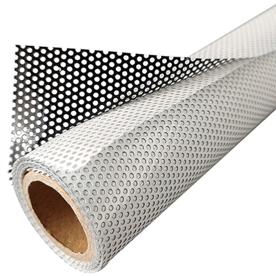 LaTeX Printable Self Adhesive Vinyl Graphics Film Perforated For Glass Window