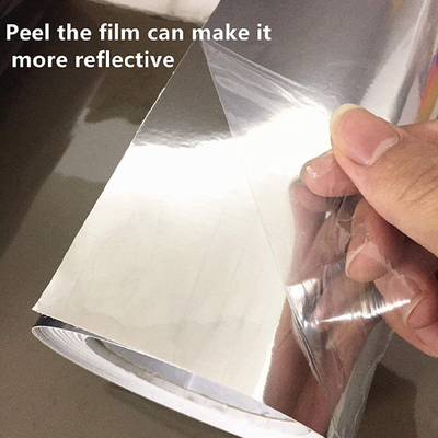 Monomeric Polymeric Printable Chrome Metallic Film Large Format Outdoor