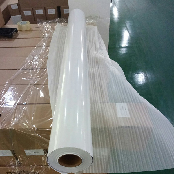 Permanent outdoor vinyl printable monomeric self-adhesive roll