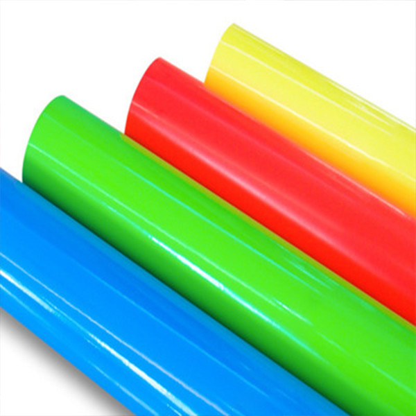 Matte PVC Removable Adhesive Film Outdoor Fluorescent Neon Green Permanent Vinyl