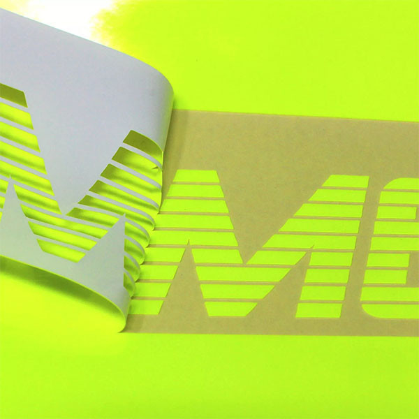 Self Adhesive Fluorescent Color Craft Film Large Format Cutting